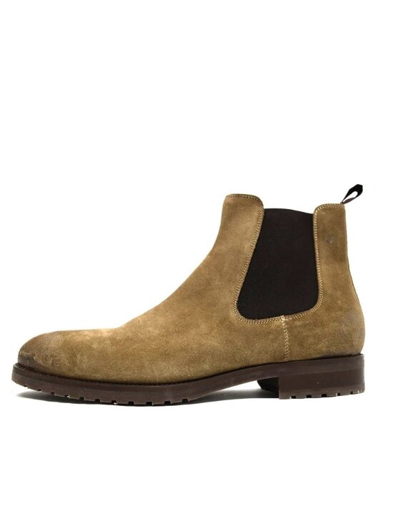 New! Magnanni Kam Chelsea Boots Suede Tan Brown 25999 12 M 45 DD509A main image 5
